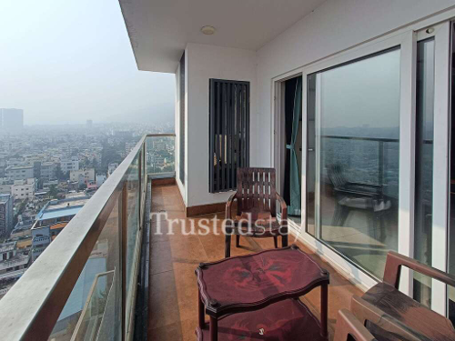 Bedroom 1 of Lansum Square TrustedStay Service Apartment in Isukathota, Visakhapatnam