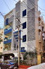 Frontage of KK Residency TrustedStay Service Apartment in Gachibowli Hyderabad